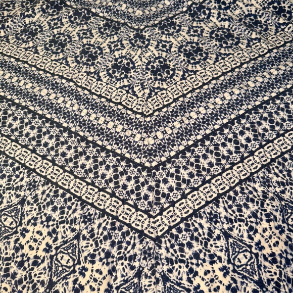 Westport 1962 Womens 2XL Blue/White Patterned Maxi Skirt Elastic Pull On Long - Picture 7 of 8